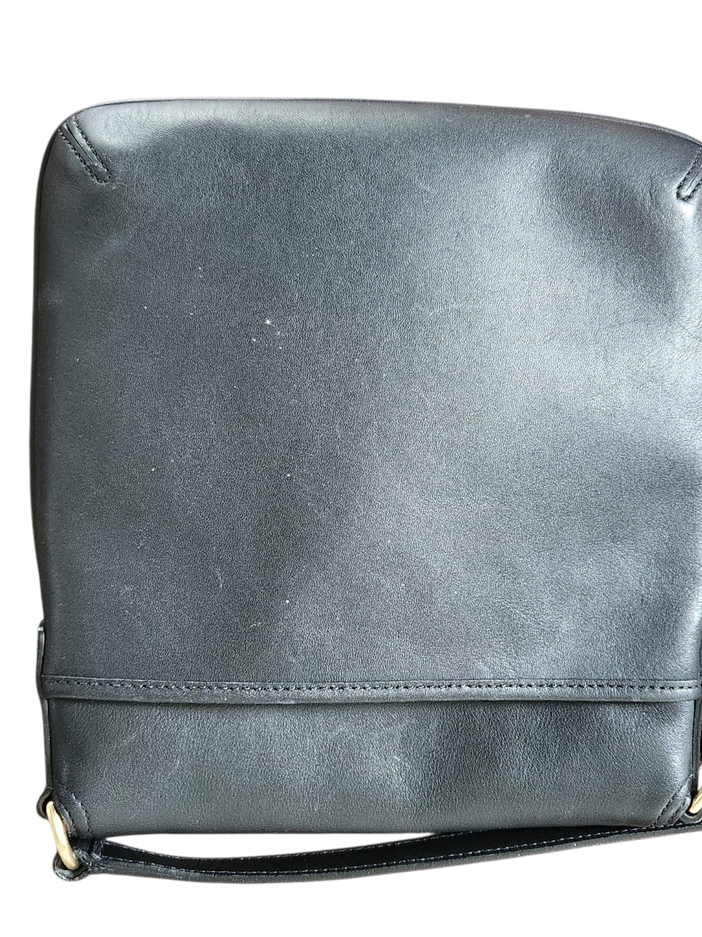 Vintage Coach Purse Shoulder Legacy Slim Black Leather Flap Crossbody 9592 EUC - Picture 9 of 12